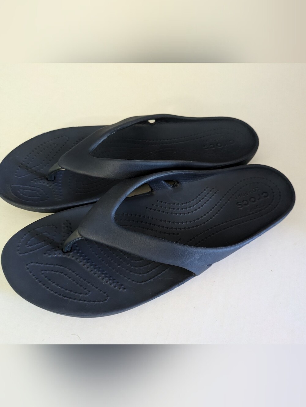 Croc flip flops Dark Blue Women's 10